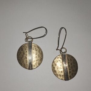 Elegant Gold and Silver Dangle Earrings